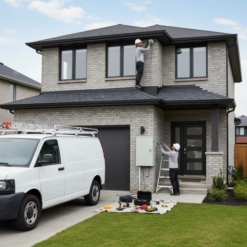 Local Security Lights Installation pros at work