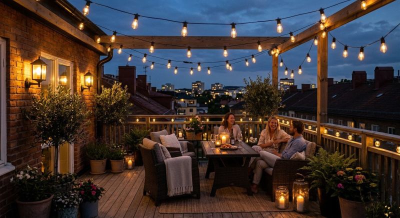 Terrace Lighting Installation in Prescott Valley, AZ